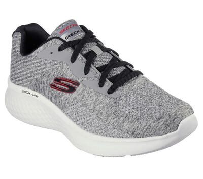 Skechers heren skech-lite pro faregrove sneakers grijs / rood