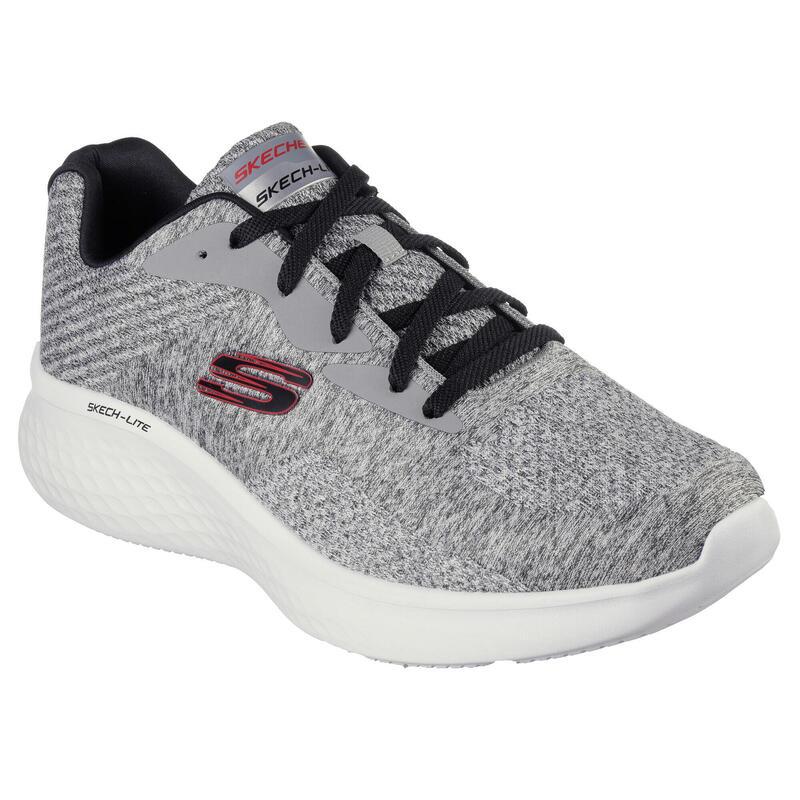 SKECHERS Hombre SKECH-LITE PRO FAREGROVE Sneakers Gris / Rojo