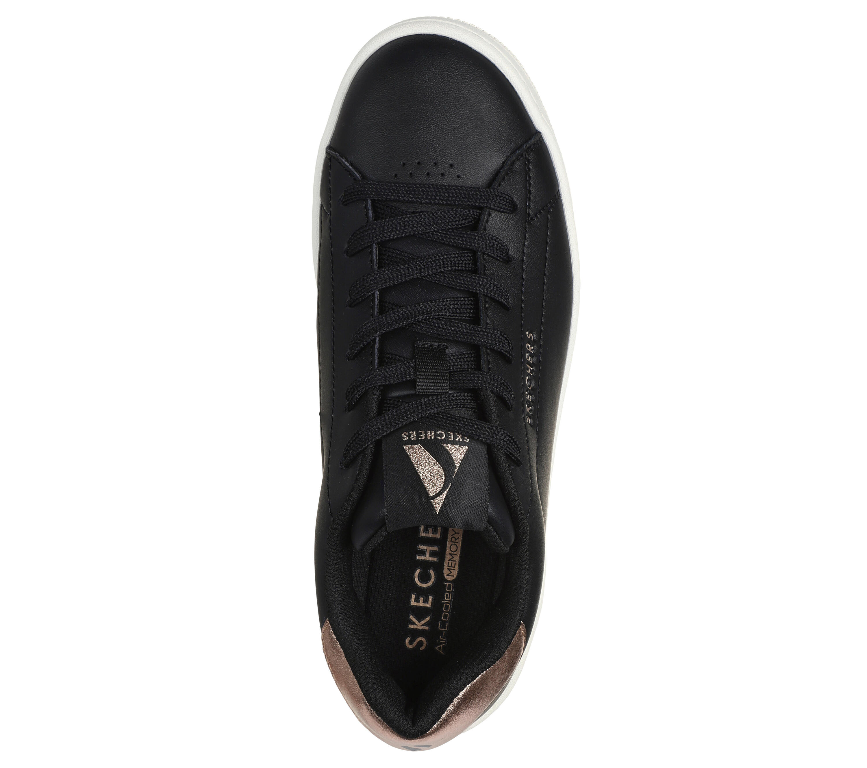 SKECHERS Donna UNO COURT COURTED AIR Sneakers Nero / Oro Nero / Oro rosato 2/5