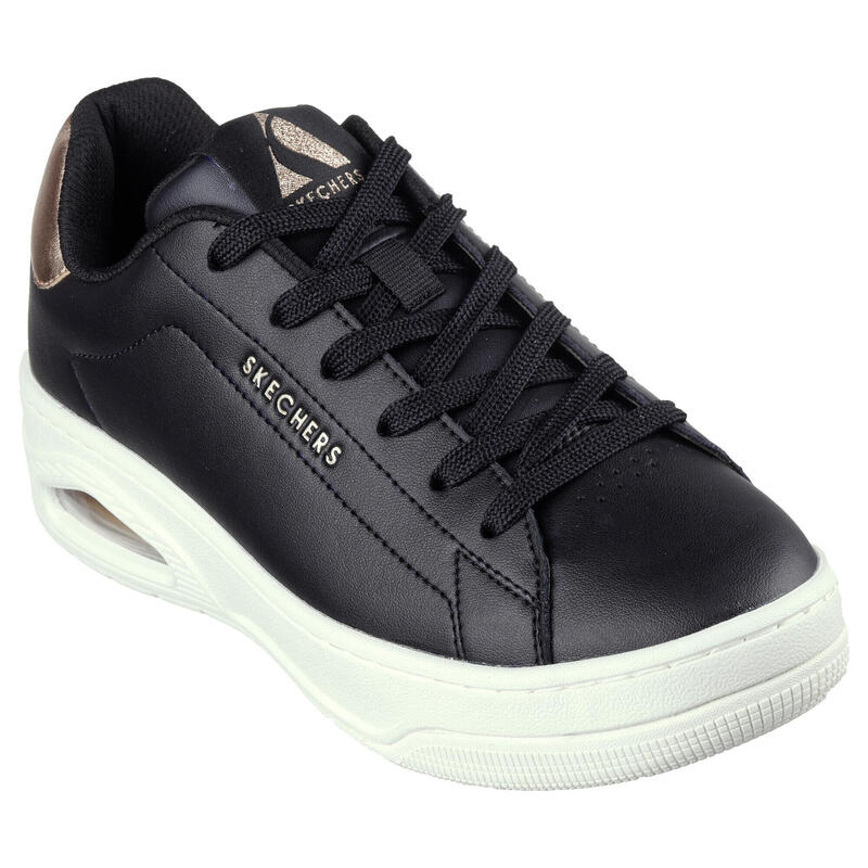 SKECHERS Donna UNO COURT COURTED AIR Sneakers Nero / Oro Nero / Oro rosato