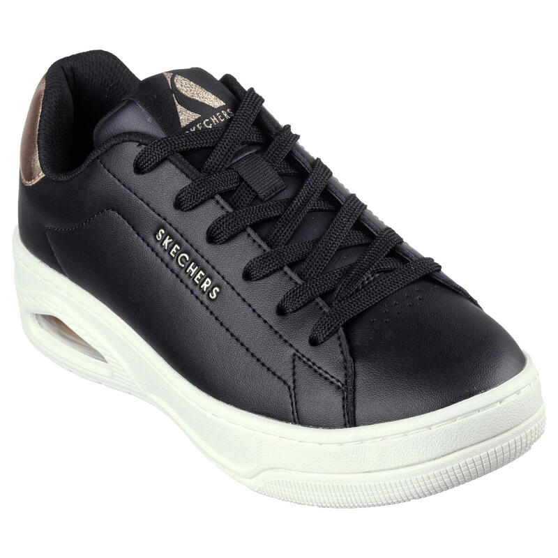 SKECHERS Mujer UNO COURT COURTED AIR Sneakers Negro / Oro Negro / Oro rosado