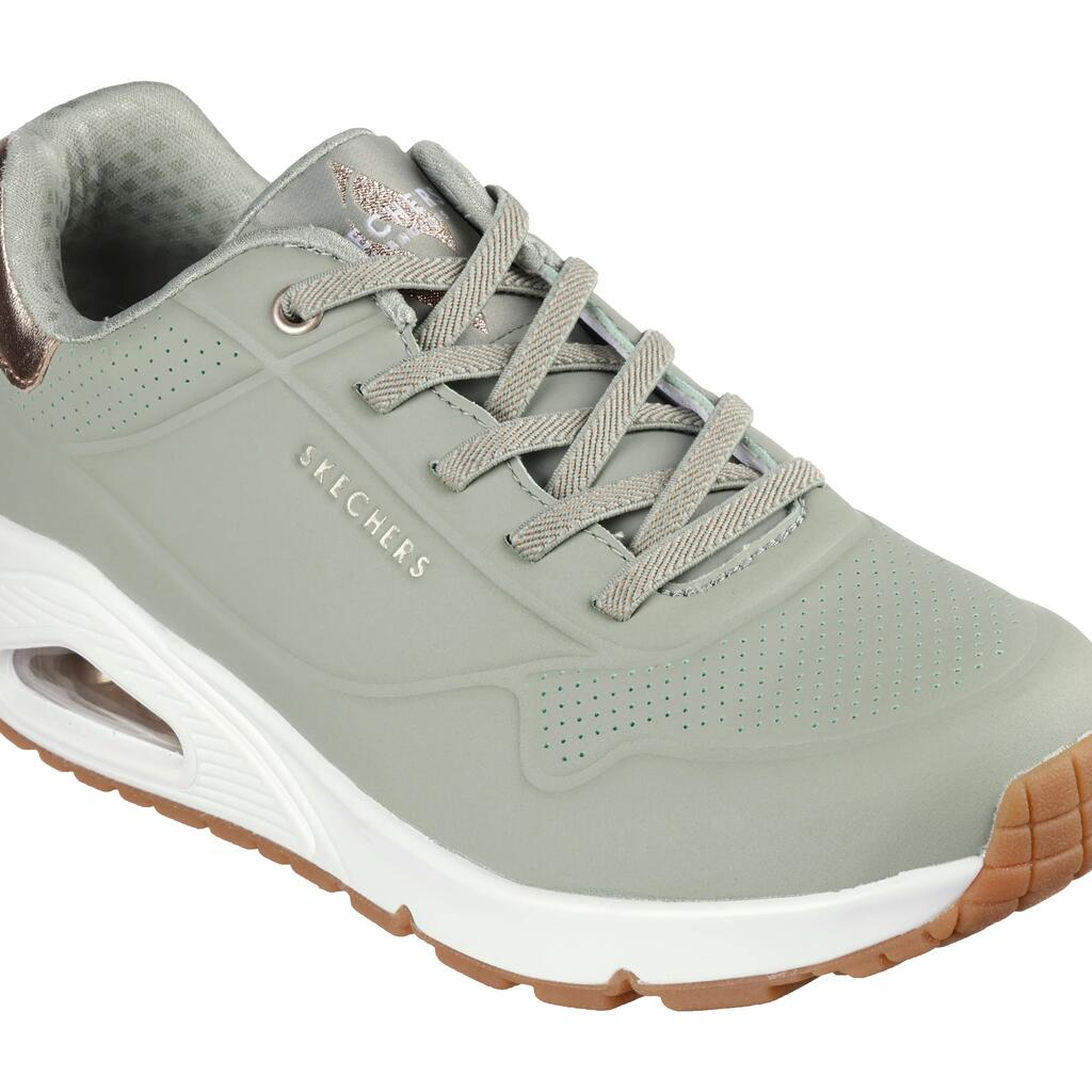 Women's UNO SHIMMER AWAY Sneakers Sage Green/Rose Gold