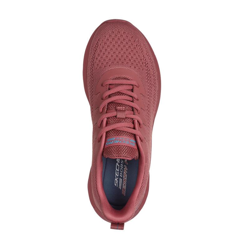 SKECHERS Mujer BOBS UNITY SLEEK WAVES Sneakers Rosado oscuro