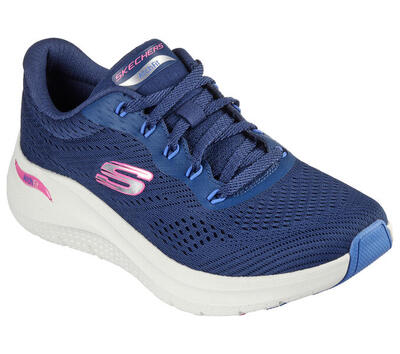 SKECHERS Mujer ARCH FIT 2.0 BIG LEAGUE Sneakers Gris Azul marino