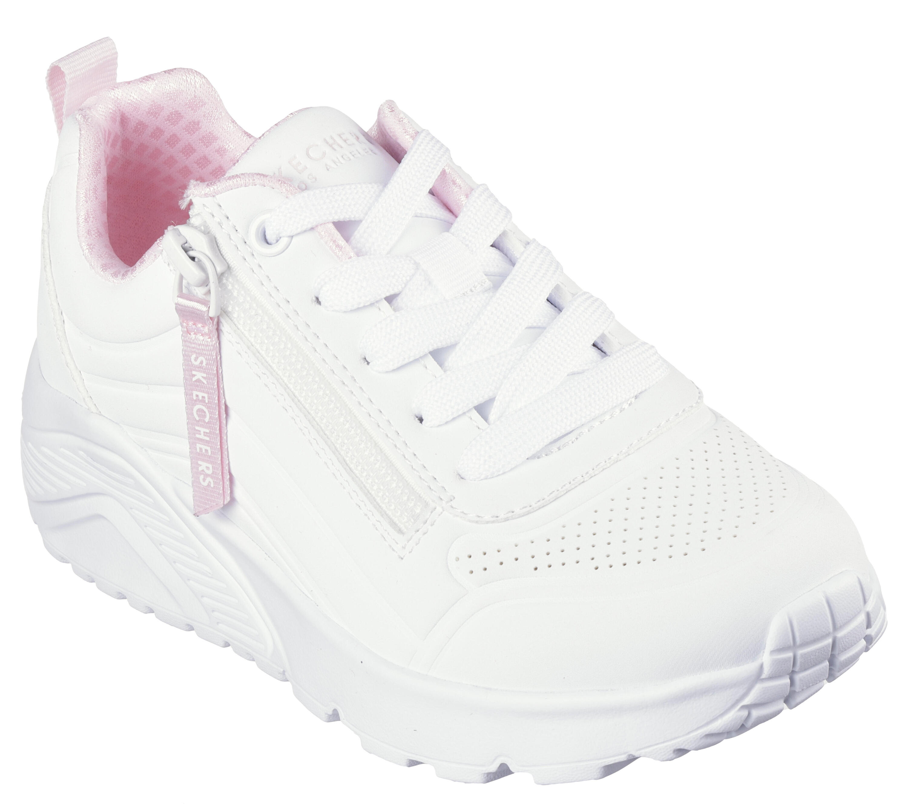SKECHERS Kinder UNO LITE EASY ZIP Sneakers Weiß