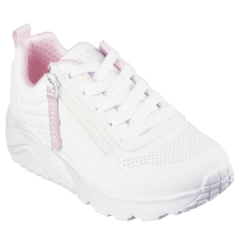 Pantofi sport copii Skechers Uno Lite - Easy Zip, Alb