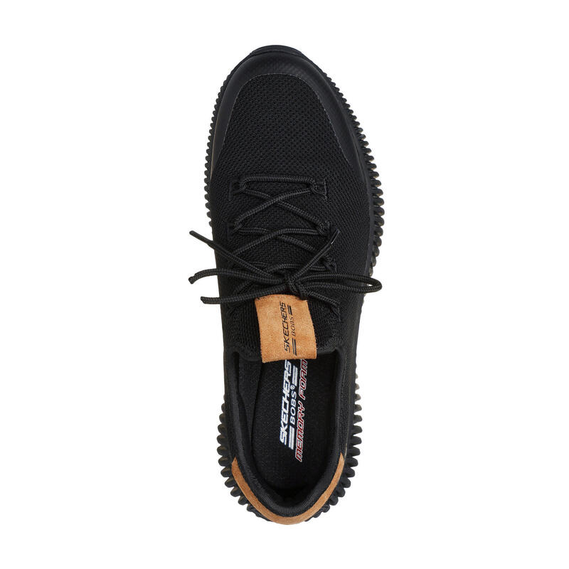 SKECHERS Uomo BOBS GEO CITY DAPPER Slip-On Nero