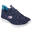 SKECHERS Dames SUMMITS TOP PLAYER Opschuiven Marineblauw / Turkoois /Pink