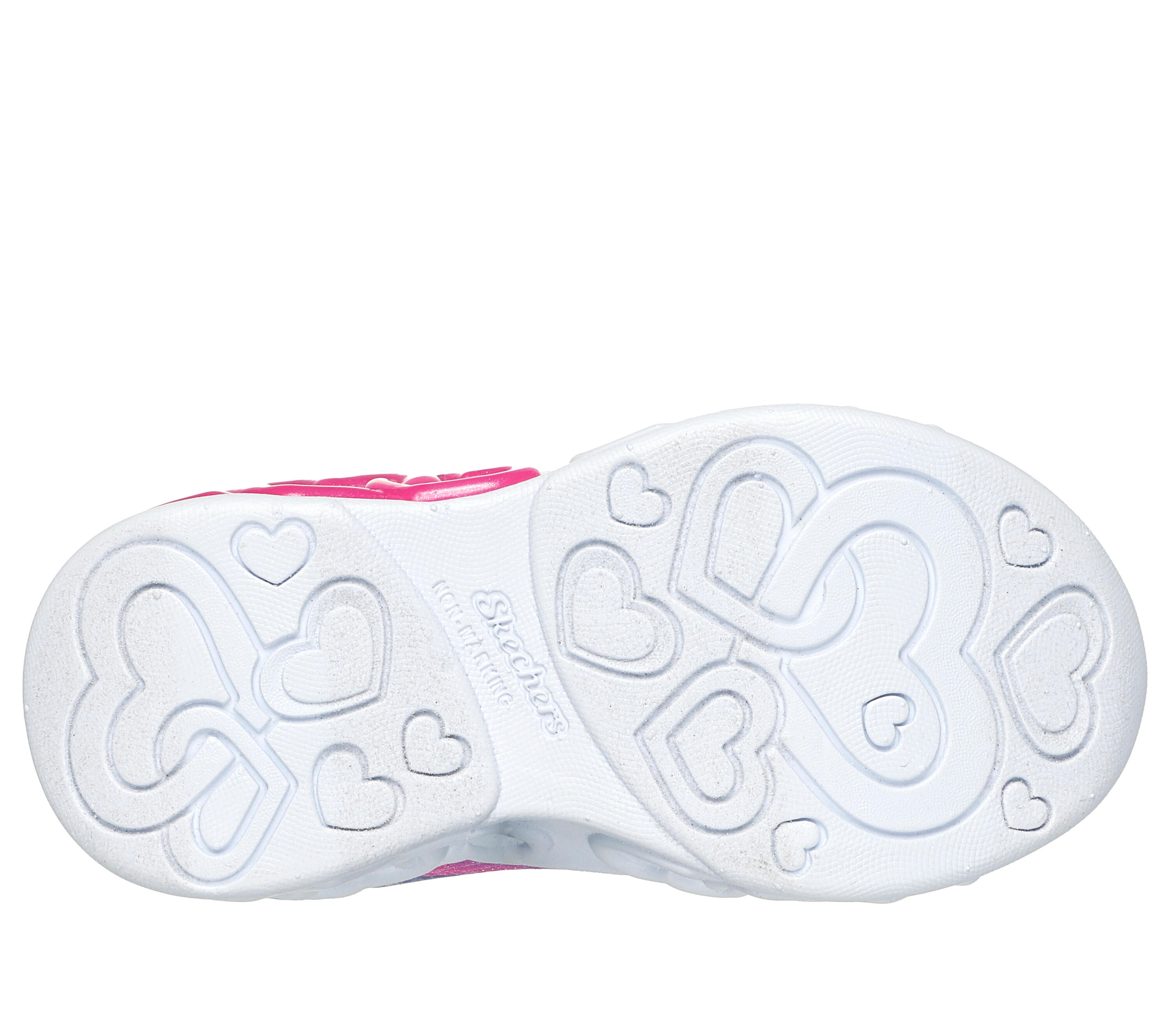 SKECHERS Enfants INFINITE HEART LIGHTS ETERNAL SHIMMER Sneakers Lavande 3/5