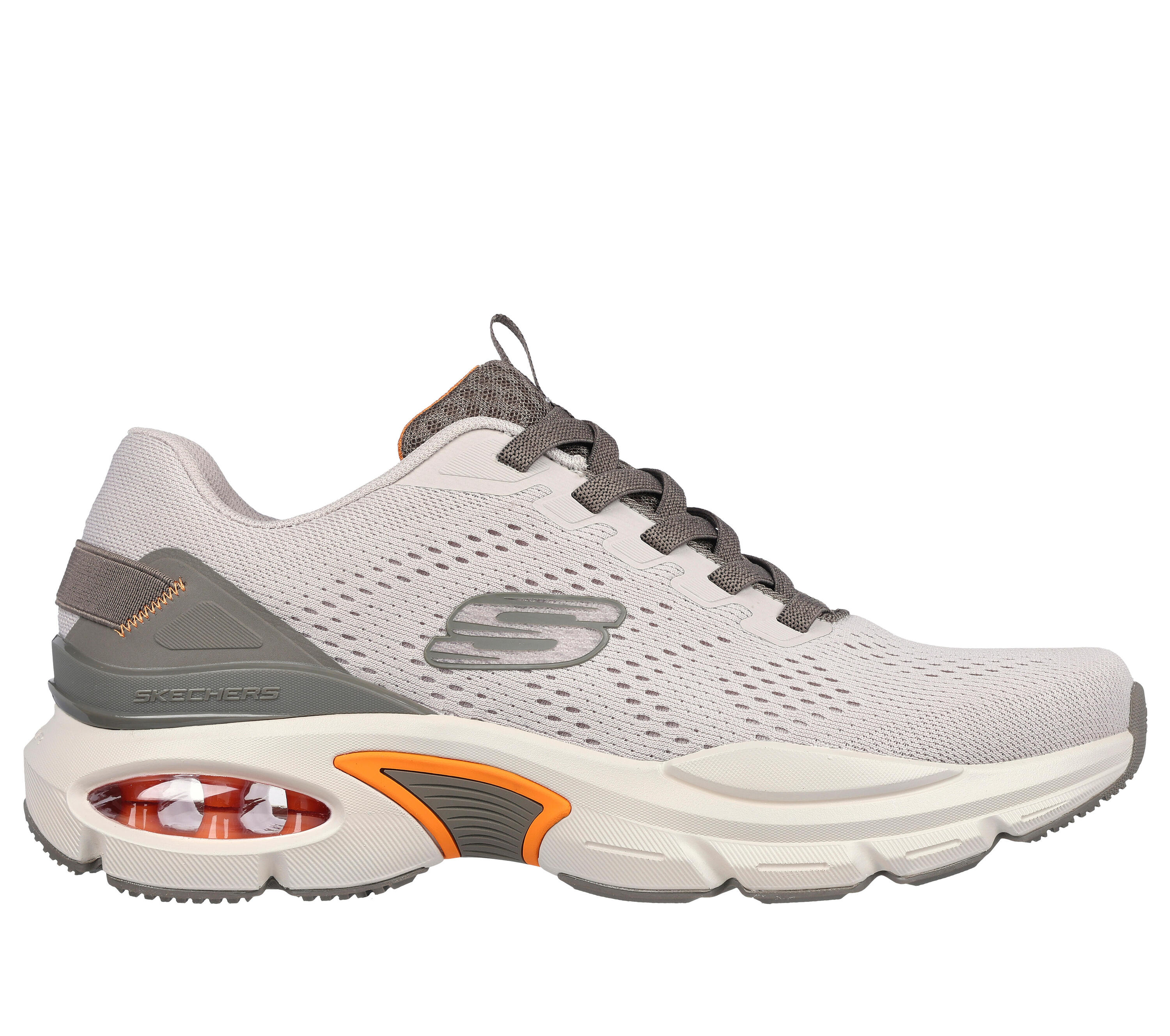 SKECHERS Heren SKECH-AIR VENTURA Sneakers Zwart / Taupe / Oranje 5/5