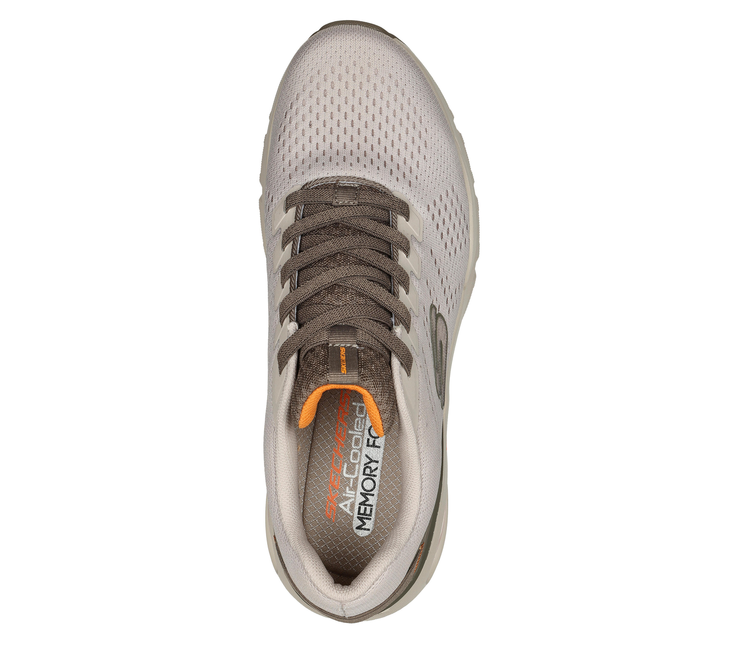 SKECHERS Heren SKECH-AIR VENTURA Sneakers Zwart / Taupe / Oranje 2/5