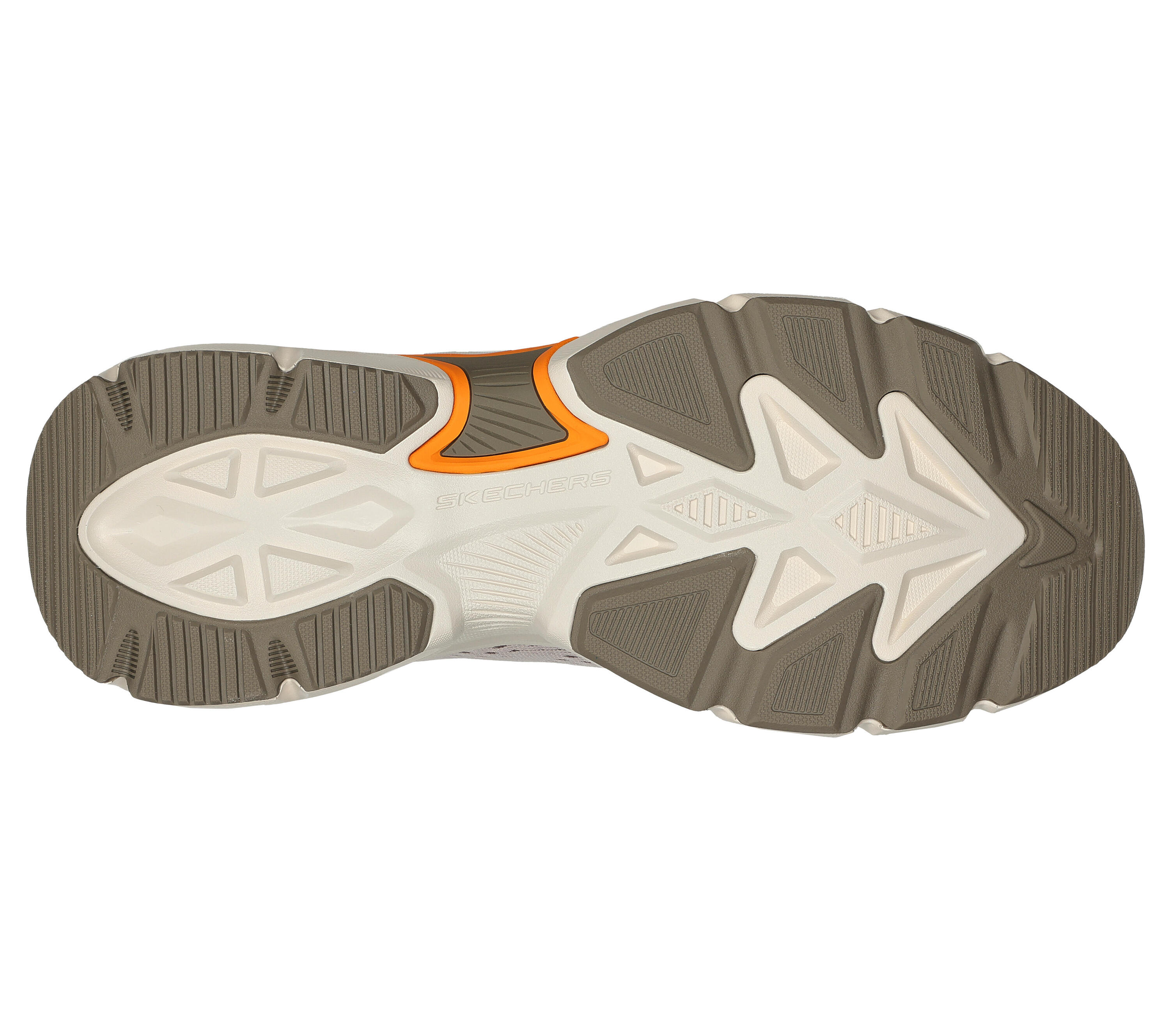 SKECHERS Heren SKECH-AIR VENTURA Sneakers Zwart / Taupe / Oranje 3/5