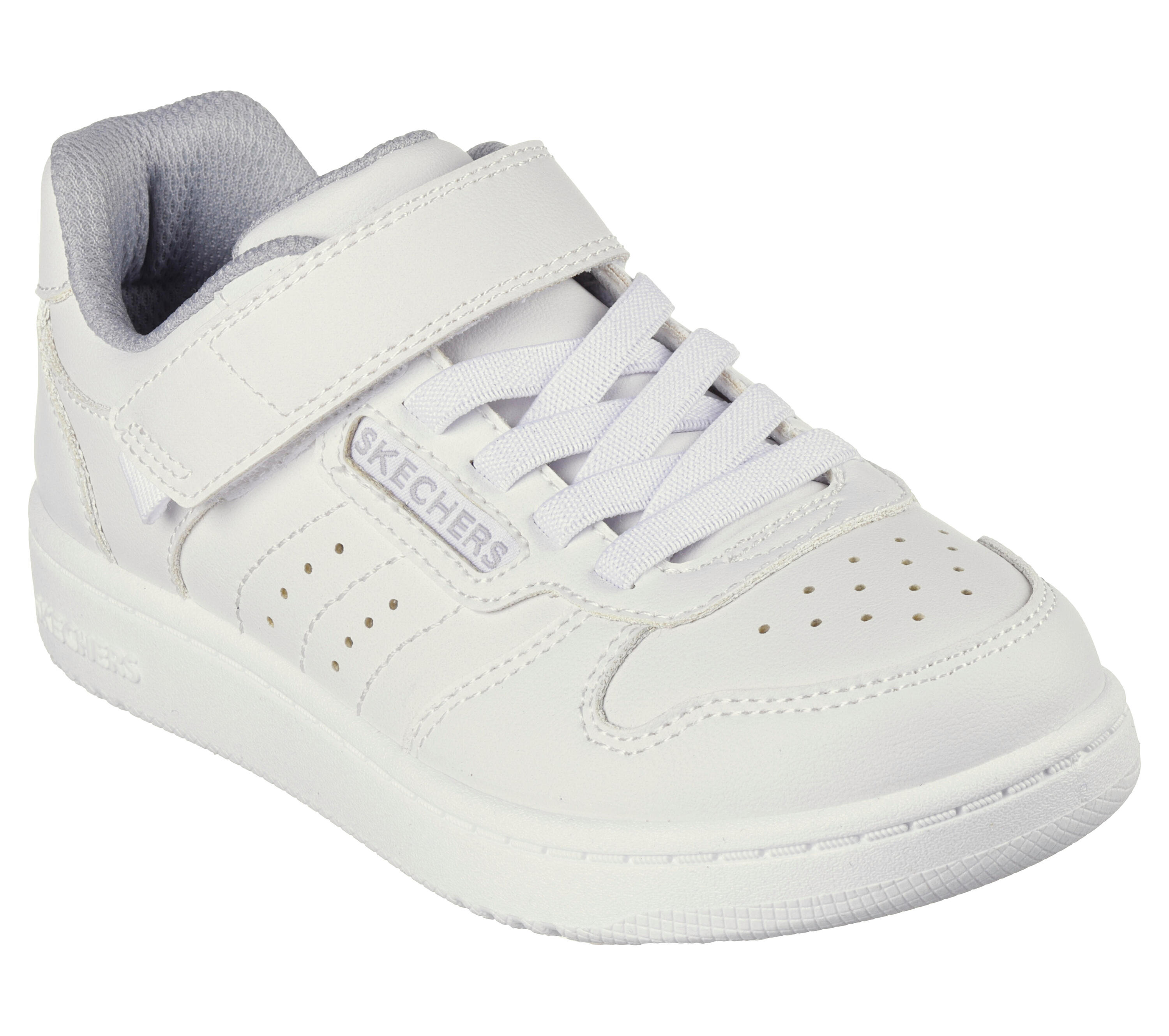 SKECHERS Bambini QUICK STREET Sneakers Nero / Bianco / Bianco / Bianco 5/5