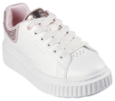 Skechers kinderen hi ridge sneakers wit / wit / roze