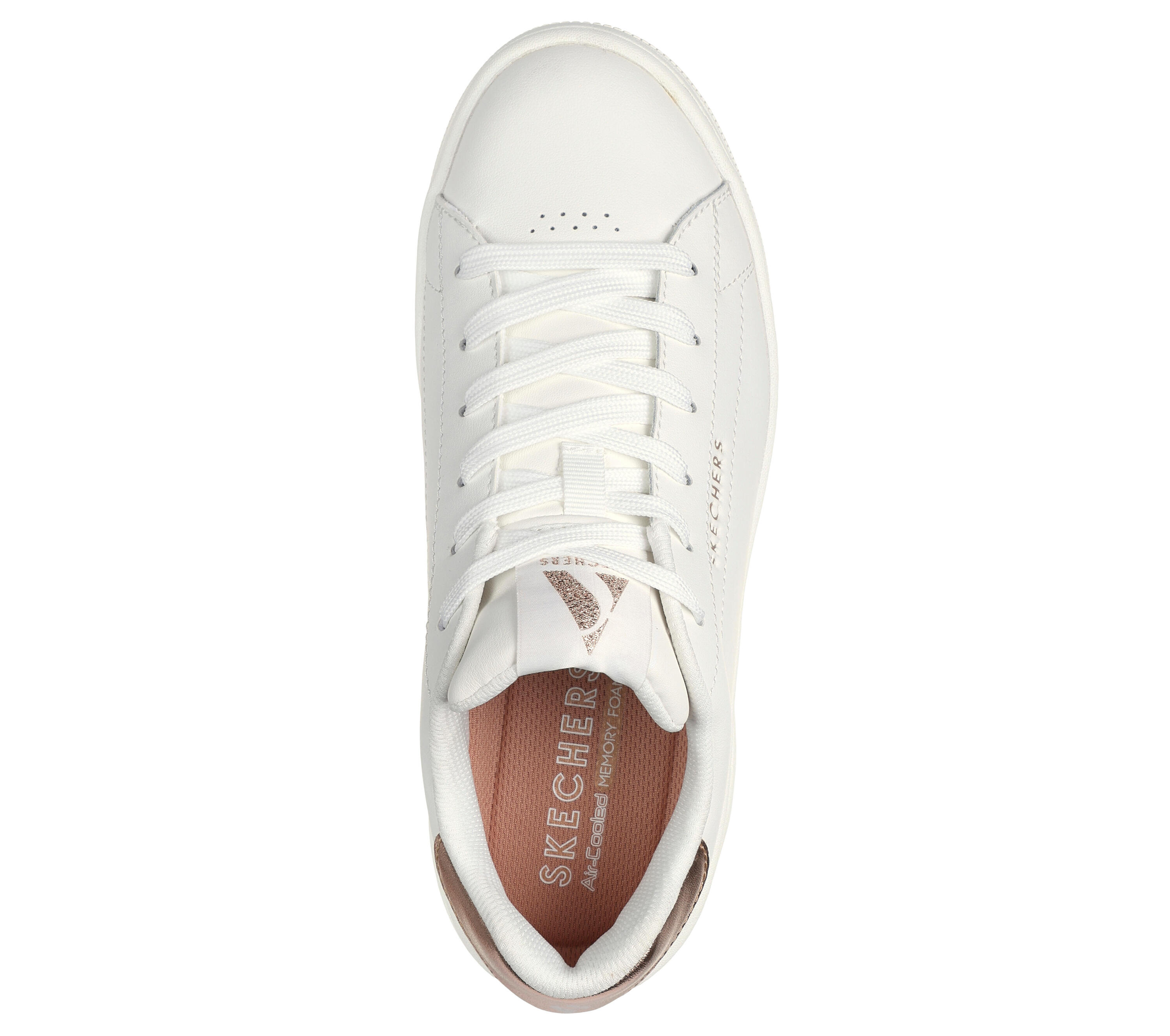 Damen UNO COURT COURTED AIR Sneakers Weiß / Rosa Gold 2/5