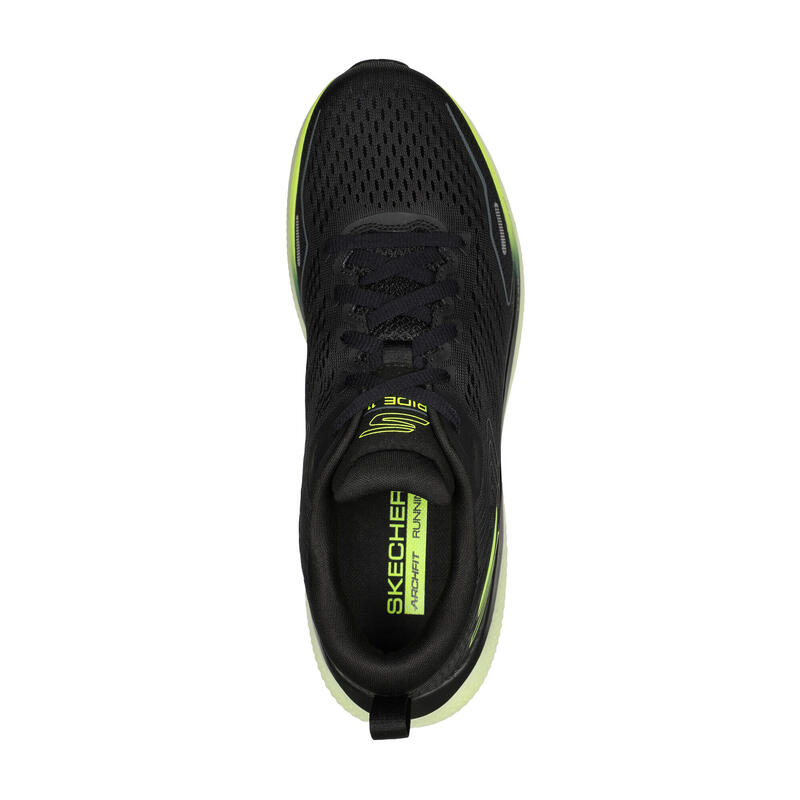 SKECHERS Uomo GO RUN RIDE 11 Scarpe sportive/da corsa Nero / Nero / Bianco