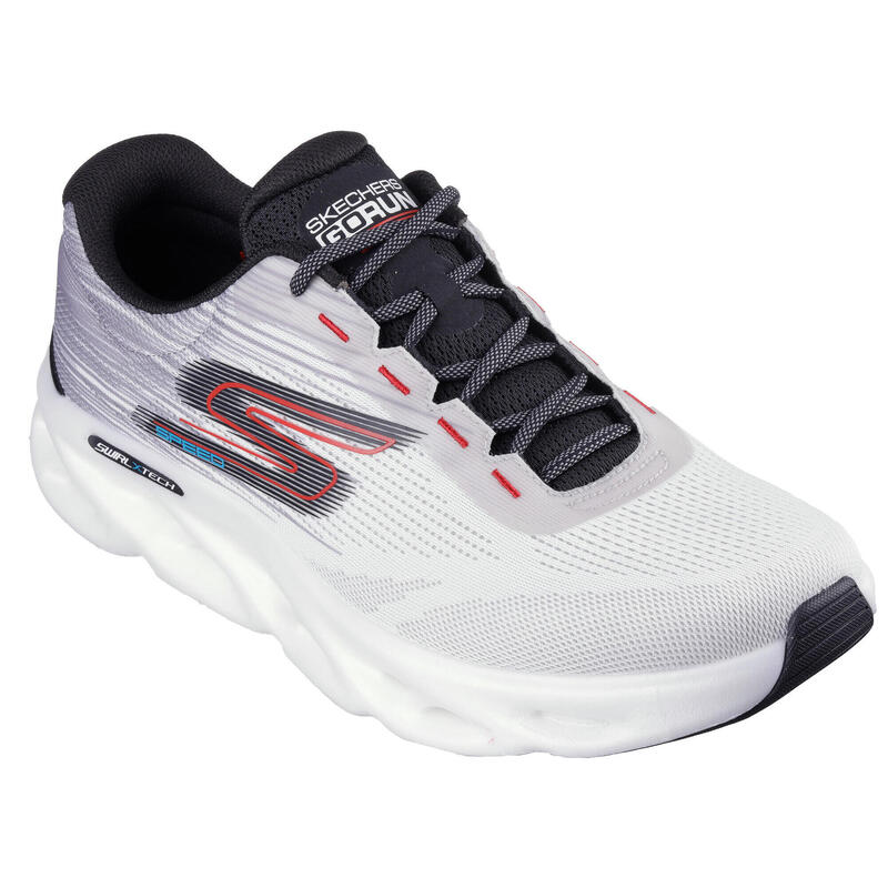 SKECHERS Uomo GO RUN SWIRL TECH SPEED RAPID MOTION Scarpe sportive Bianco