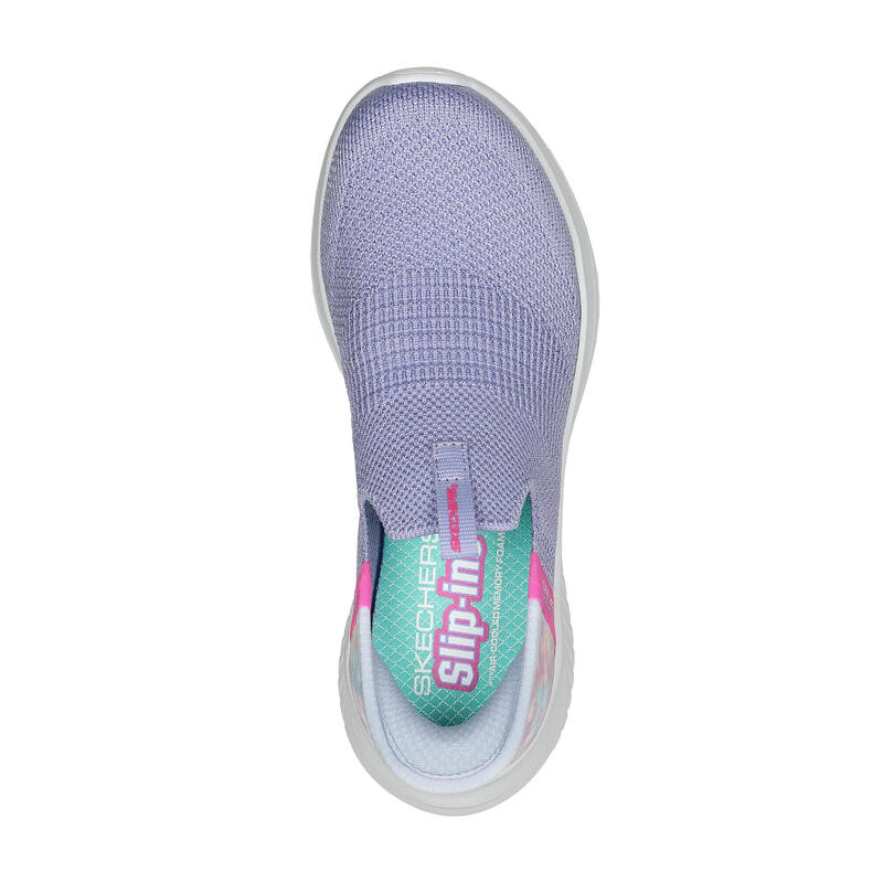 Zapatillas Sneakers Niños Skechers Ultra Flex 3.0 Colory Wild Slip-On morado