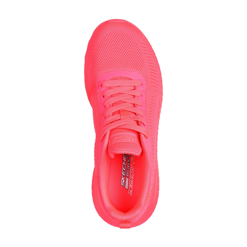 SKECHERS Dames BOBS SQUAD CHAOS COOL RYTHMS Sneakers Neon koraal