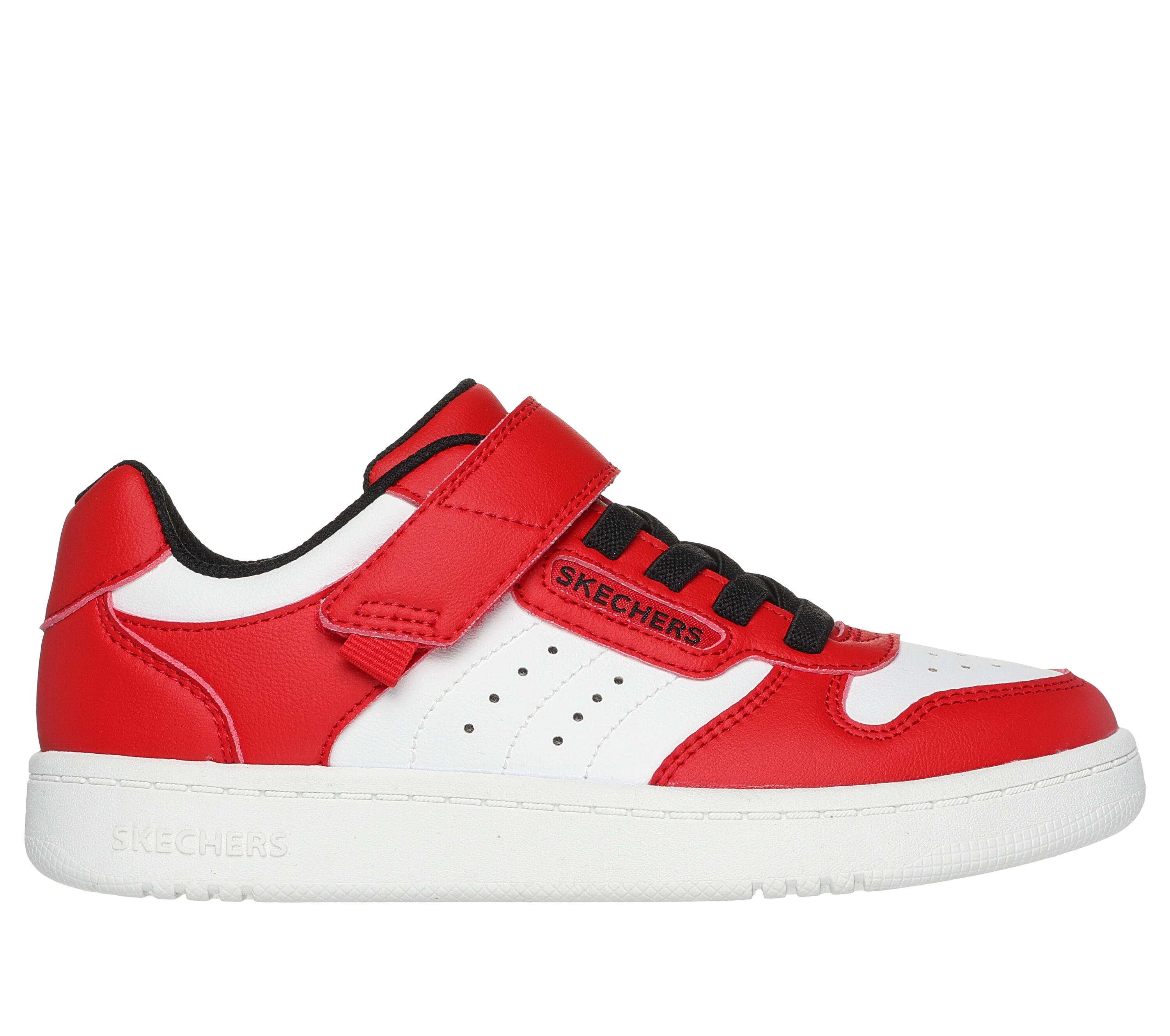 SKECHERS Enfants QUICK STREET Sneakers Noir / Blanc / Rouge / Blanc 5/5