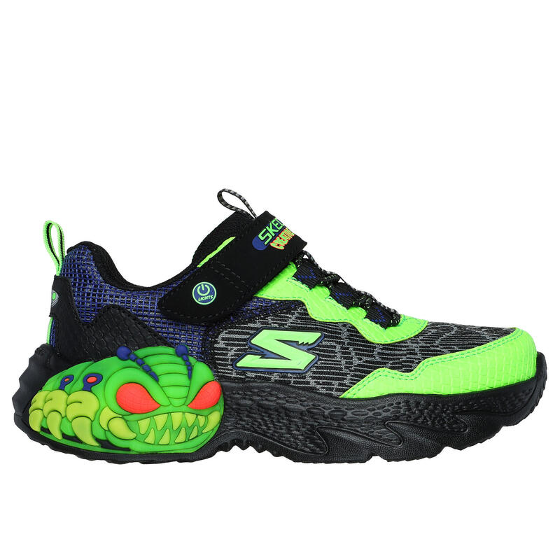 SKECHERS Enfants CREATURE-LIGHTS Sneakers Noir / Noir / Lime