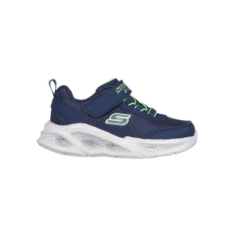 Kinder METEOR-LIGHTS Sneakers Marineblau / Lime