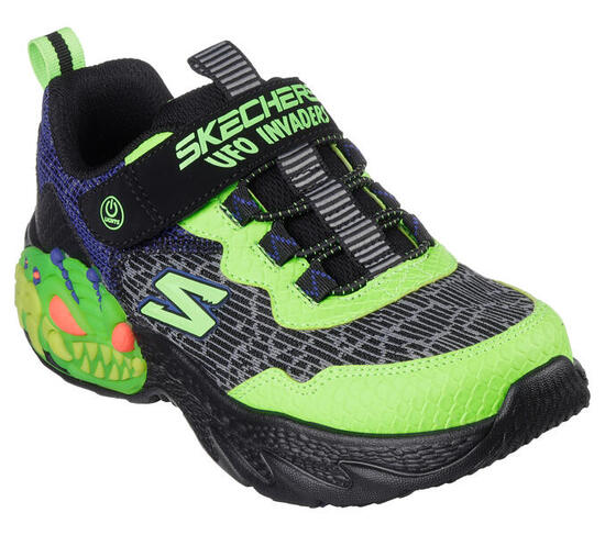 SKECHERS Enfants CREATURE-LIGHTS Sneakers Noir / Noir / Lime