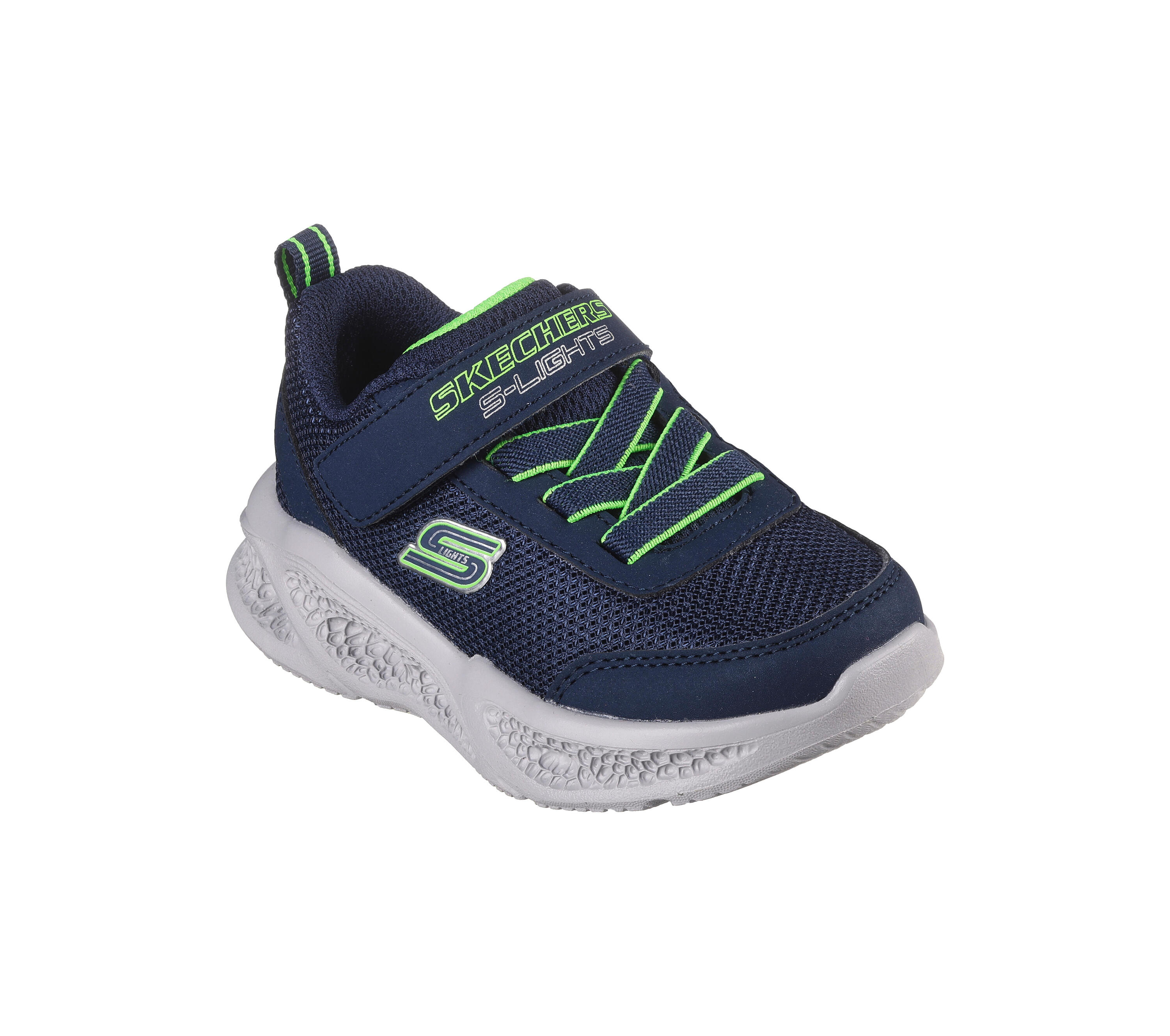 SKECHERS Kids' METEOR-LIGHTS Sneakers Navy Blue/Lime