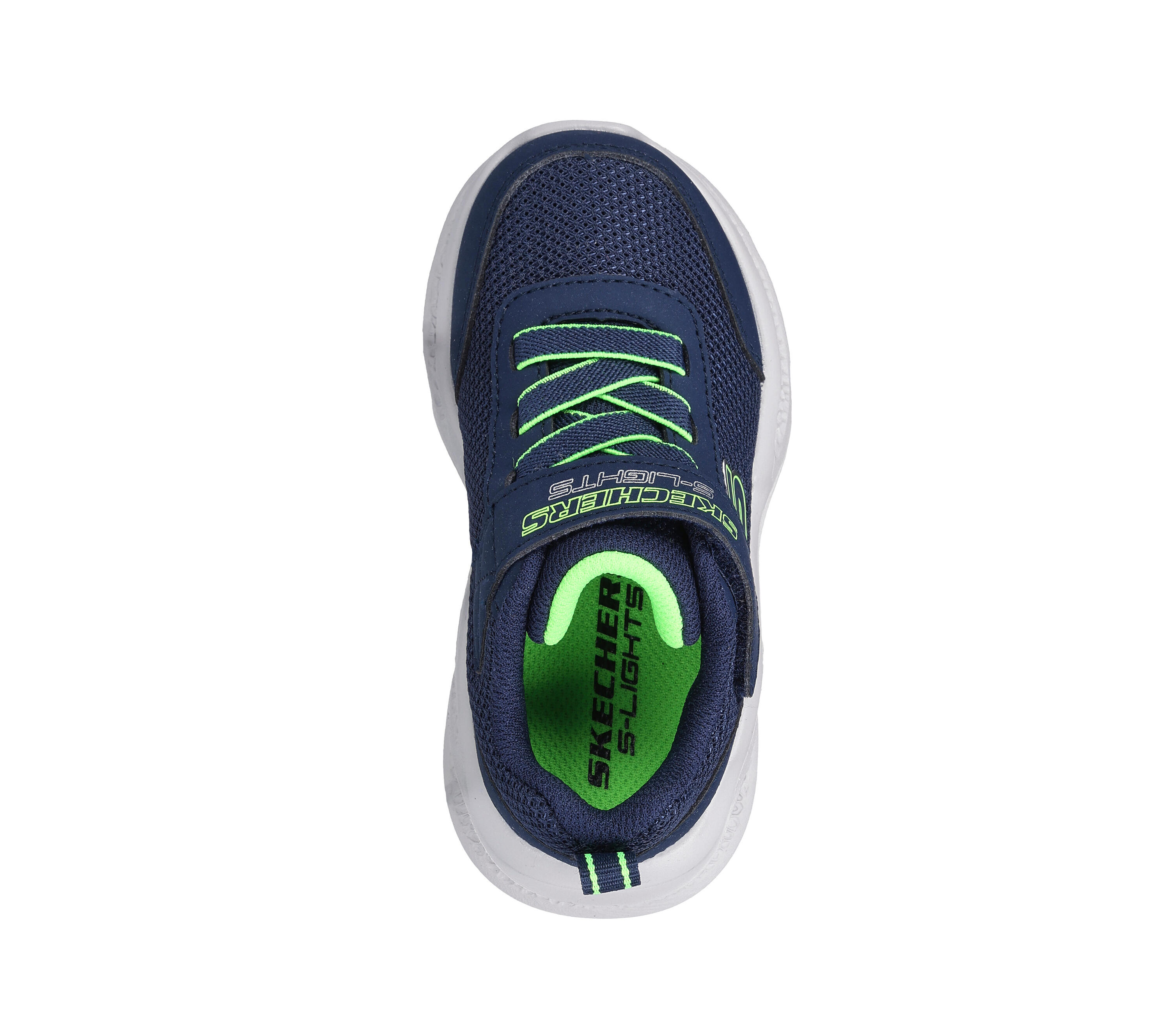 SKECHERS Niños SKECHERS METEOR-LIGHTS Sneakers Negro / Azul marino / Limón 2/5