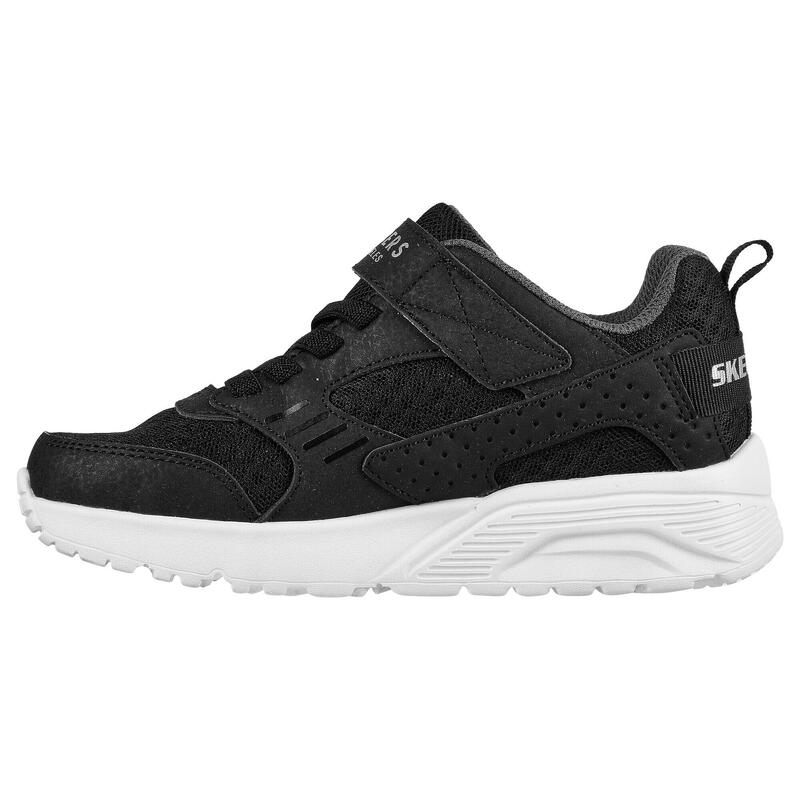 SKECHERS Kinderen UNO LITE ZELTON Sneakers Zwart / Zwart / Wit