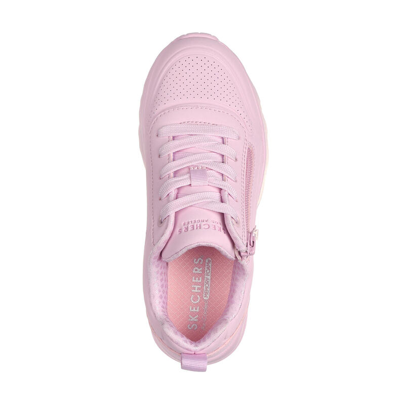 SKECHERS Enfants UNO LITE EASY ZIP Sneakers Rose Rose clair