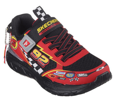 Skechers kinderen skech tracks sneakers zwart / rood