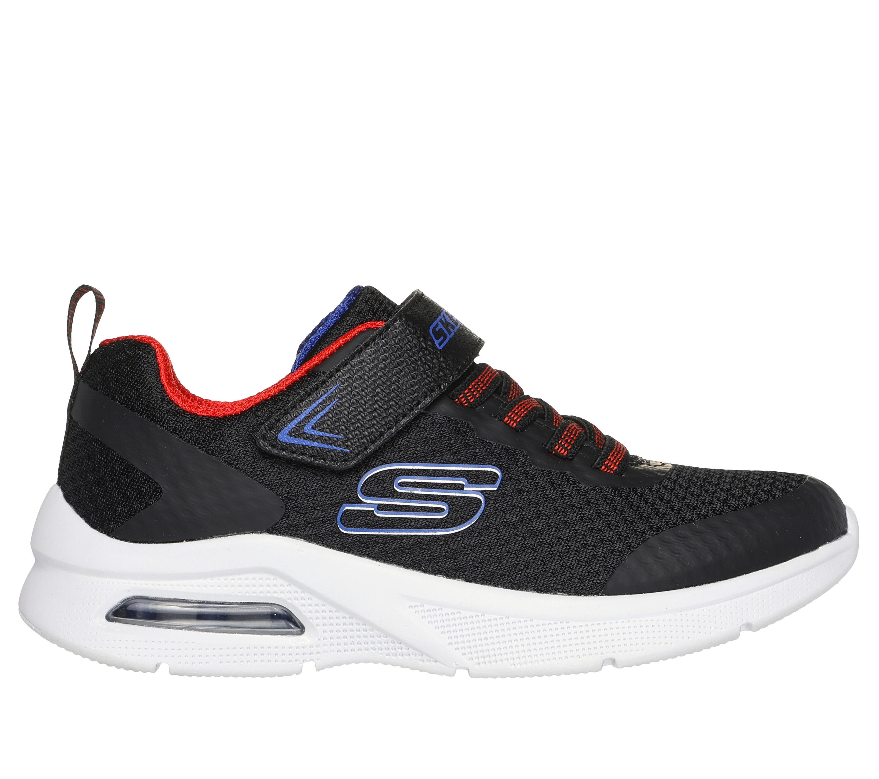 SKECHERS Kinderen MICROSPEC MAX Sneakers Zwart / Rood / Zwart / Rood / Blauw 5/5