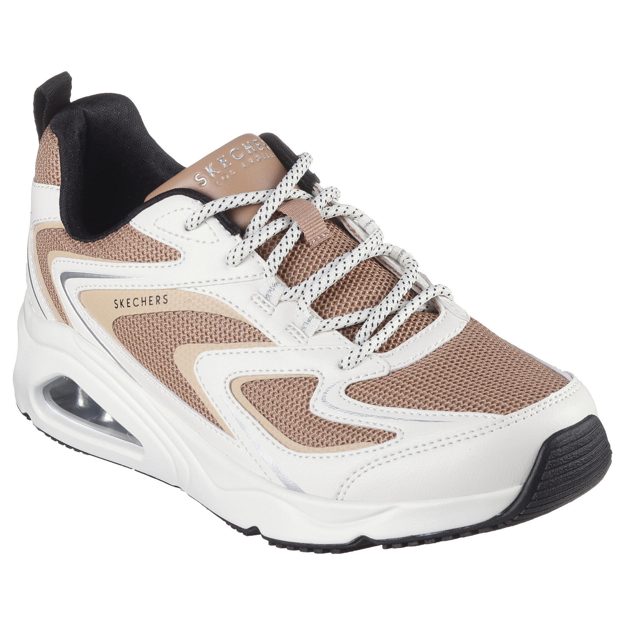 Skechers - Skechers Femme Tres-air Uno Street Fl-air Sneakers Blanc - Baskets - Blanc|gris|marron - 38 - Decathlon