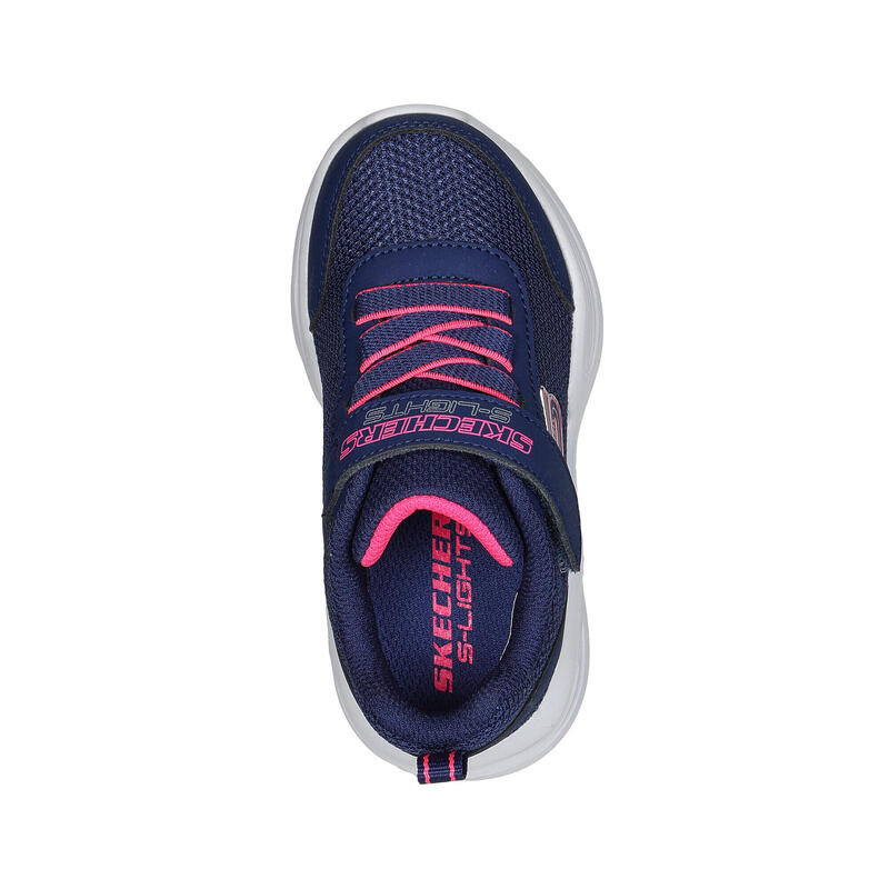 SKECHERS Bambini SKECHERS SOLA GLOW Sneakers Rosato Blu marino