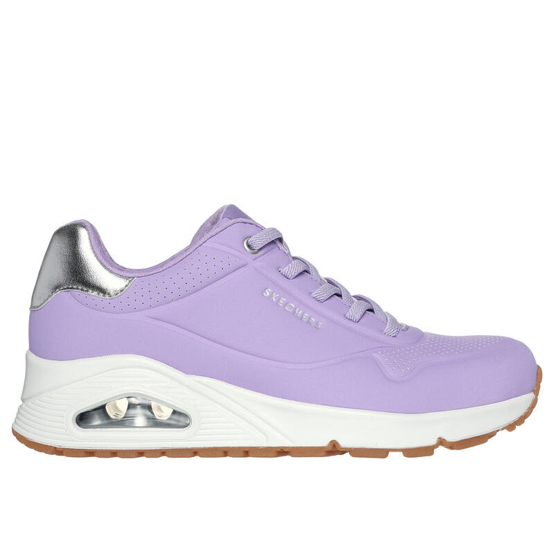 SKECHERS Femme UNO SHIMMER AWAY Sneakers Lila / Rose Lila / Rose or