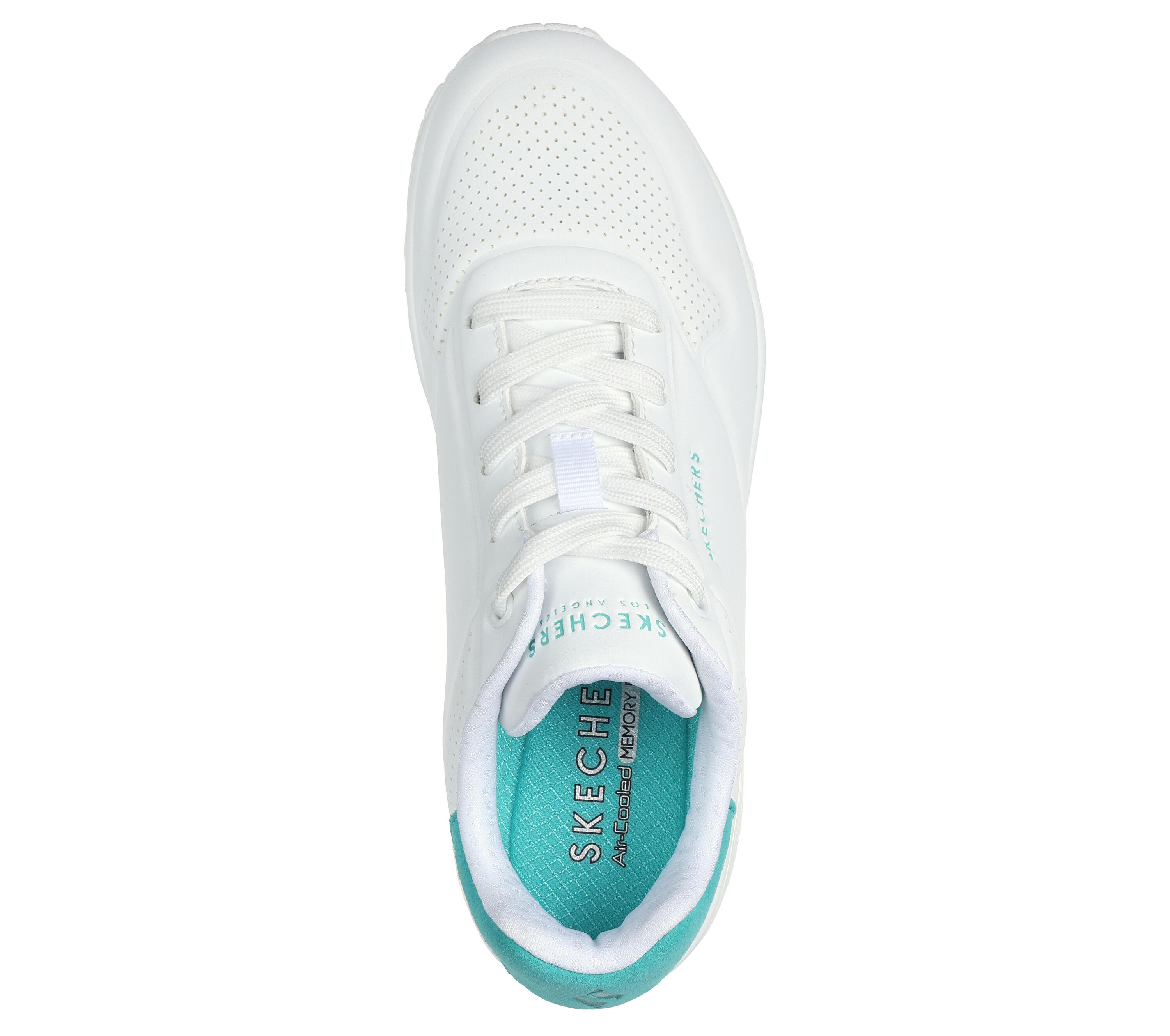 SKECHERS Donna UNO POP BACK Sneakers Bianco / Verde menta 2/5
