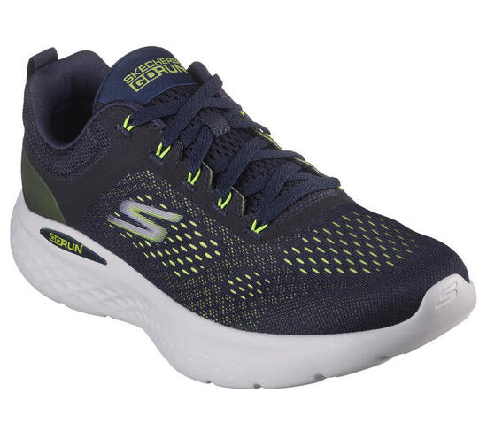 SKECHERS Heren GO RUN LITE Sportschoenen/loopschoenen Marineblauw / Limoen
