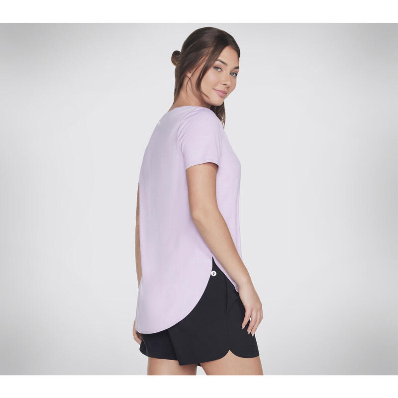 SKECHERS GODRI SWIFT TUNIC TEE T-Shirt/Marcel à manches courtes Violet pastel