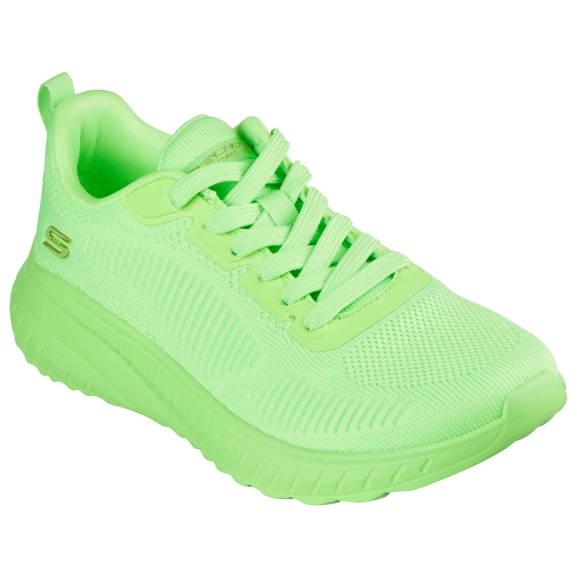 Skechers - Skechers Femme Bobs Squad Chaos Cool Rythms Sneakers Bleu Lime Neón - Baskets - Vert - 37,5 - Decathlon