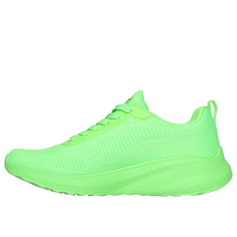 SKECHERS Femme BOBS SQUAD CHAOS COOL RYTHMS Sneakers Bleu Lime neón