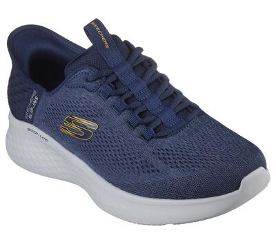 Skechers heren skech-lite pro primebase sneakers marineblauw / geel