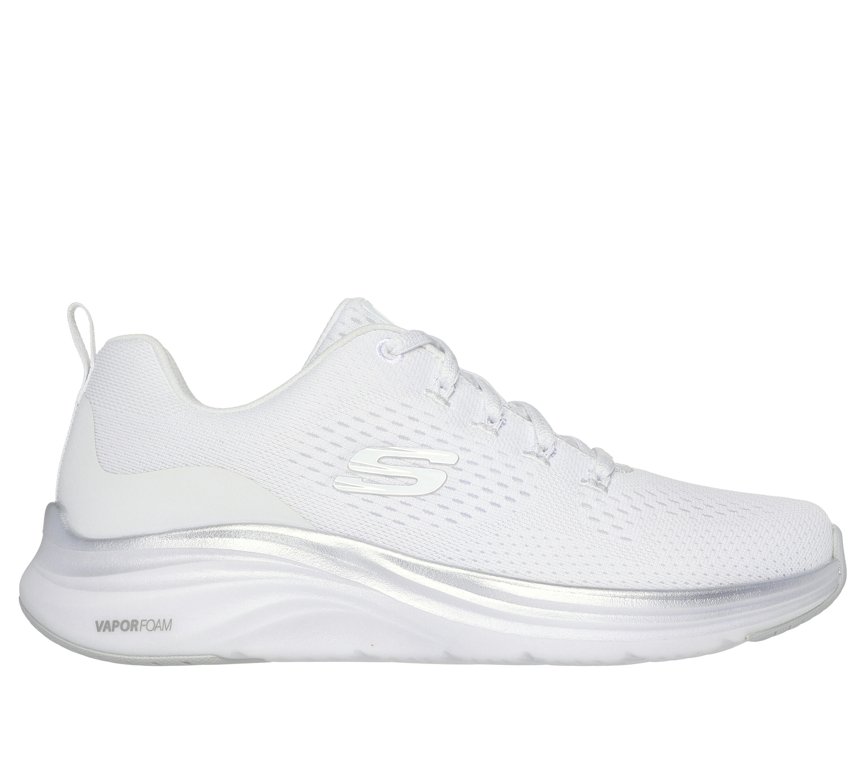 SKECHERS Femme VAPOR FOAM MIDNIGHT GLIMMER Chaussures de sport de course Blanc 5/7