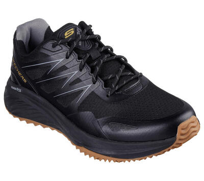 Skechers heren bounder rse zoner sneakers zwart / zwart / goud