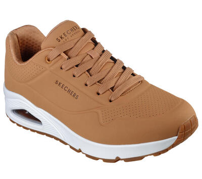 Skechers heren uno stand on air sneakers bruin