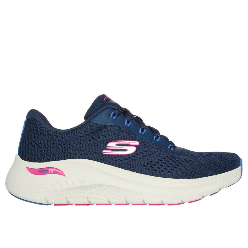 SKECHERS Dames ARCH FIT 2.0 BIG LEAGUE Sneakers Marineblauw / Pink / Blauw