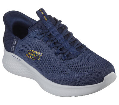Skechers heren skech-lite pro primebase sneakers marineblauw / geel