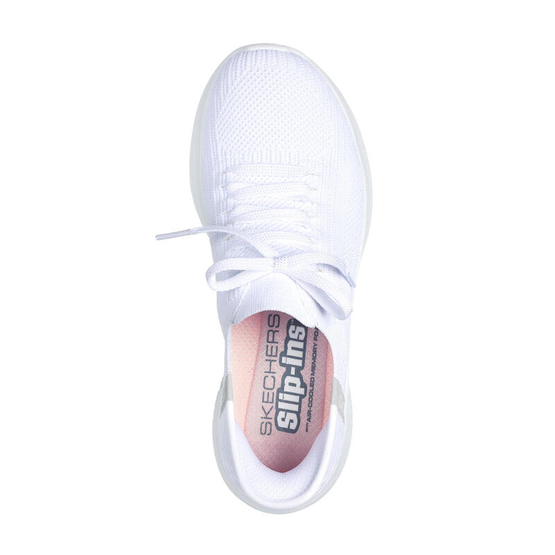 SKECHERS Femme ULTRA FLEX 3.0 BRILLIANT PATH À enfiler Rose Blanc / Gris clair