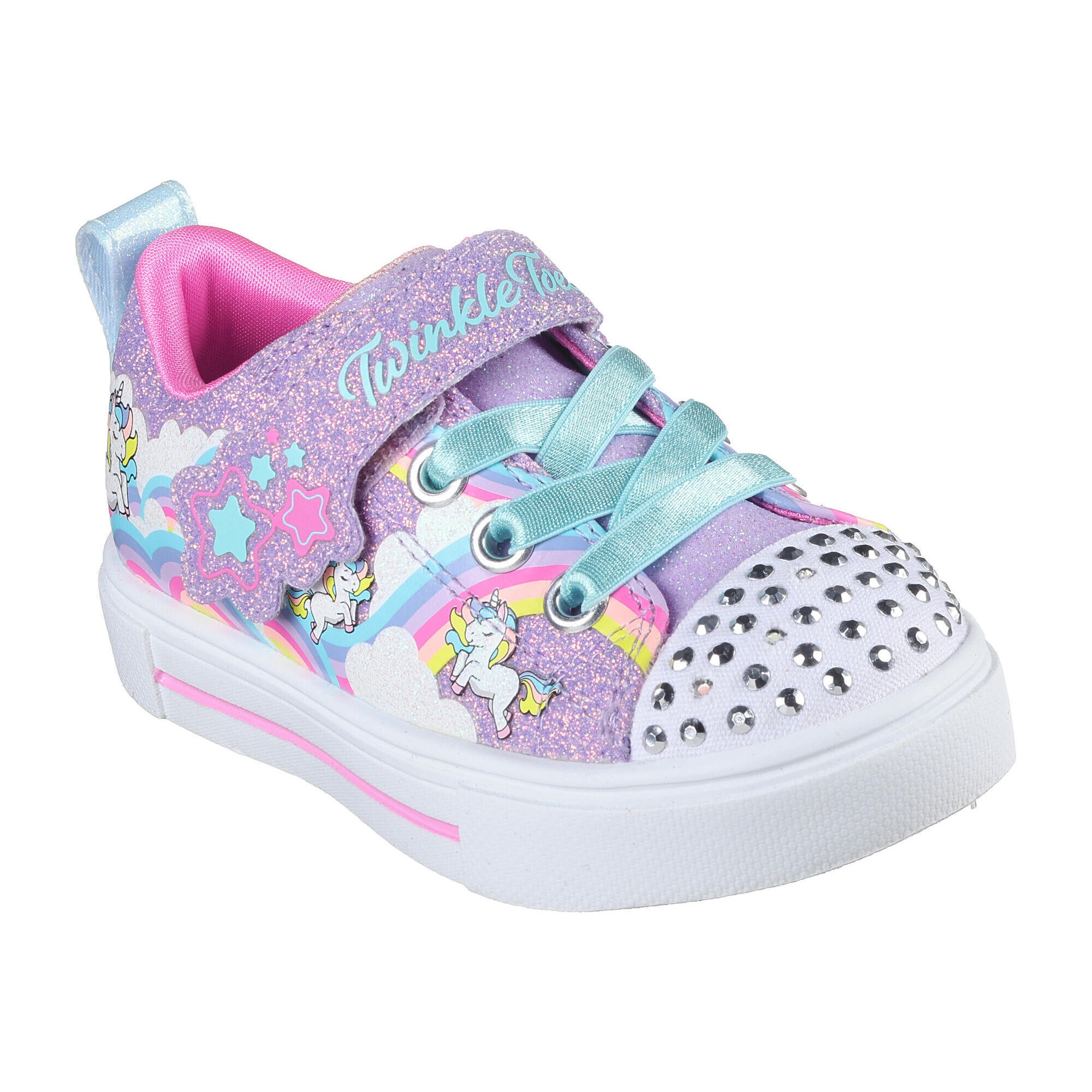 Skechers - Skechers Enfants Twinkle Sparks Jumpin' Clouds Sneakers Lavande - Chaussures De Sport - Rose - 23 - Decathlon