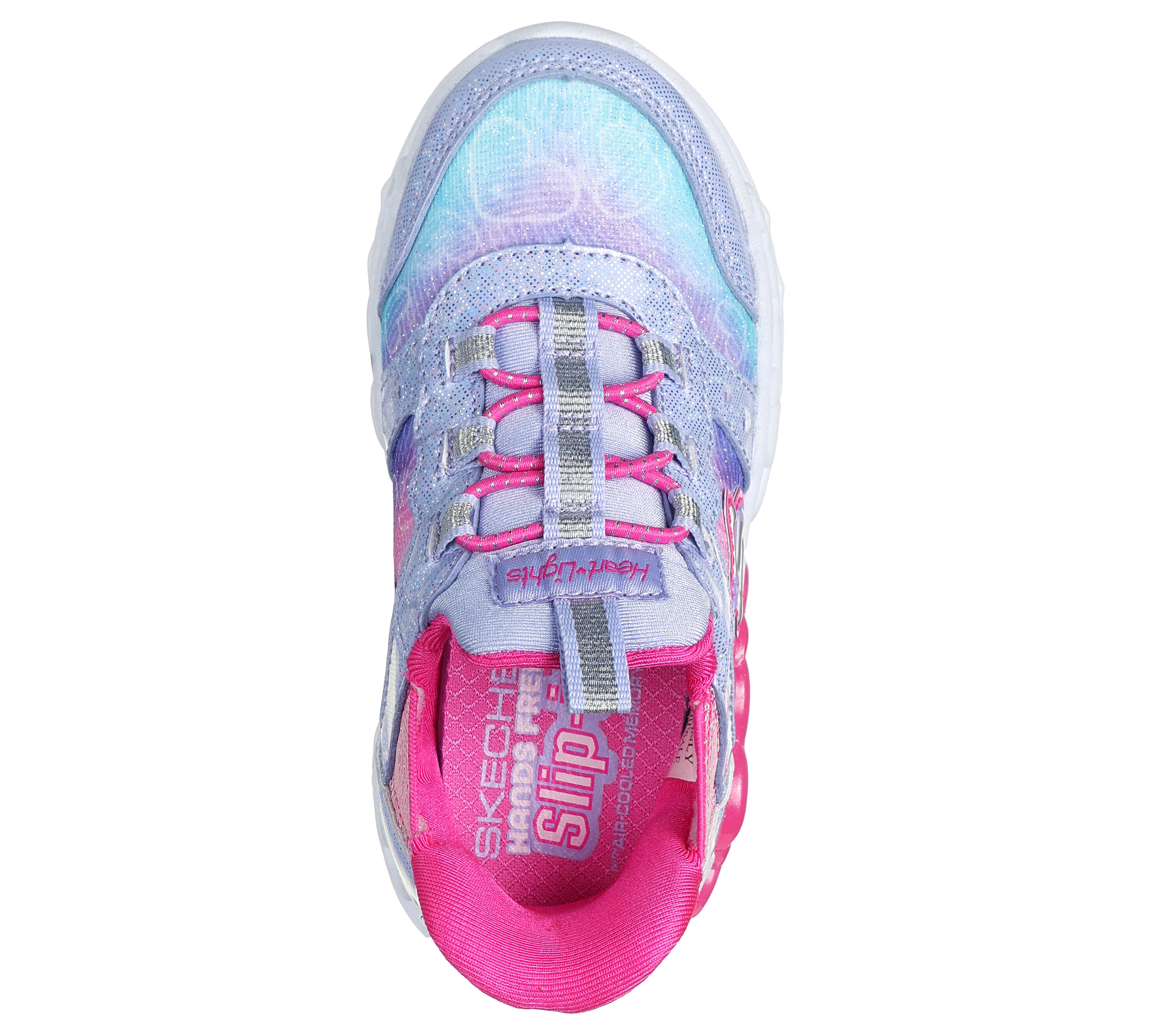 SKECHERS Enfants INFINITE HEART LIGHTS ETERNAL SHIMMER Sneakers Lavande 2/5